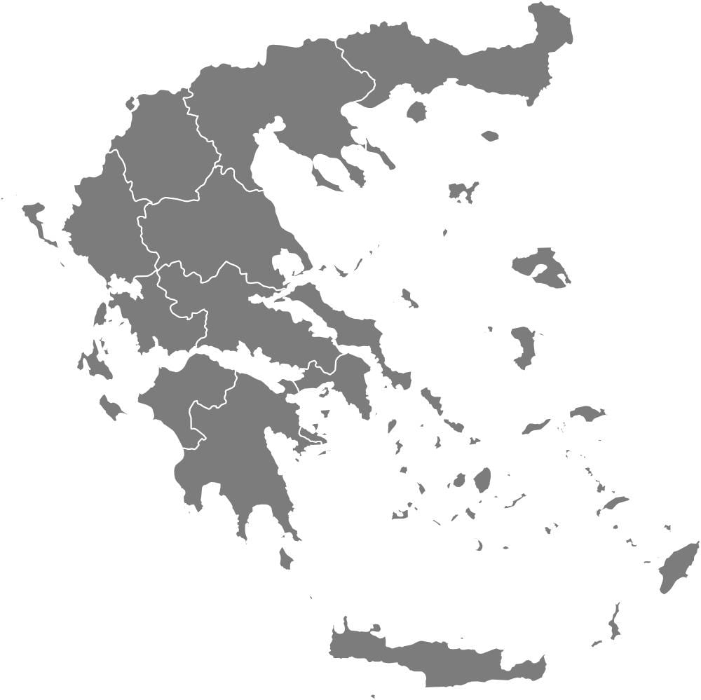 mapa de Grecia vector