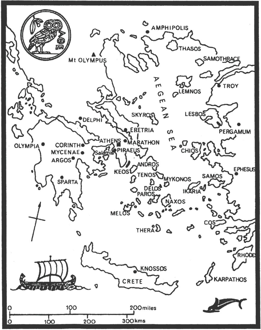 mapa de la antigua Grecia hoja de cálculo