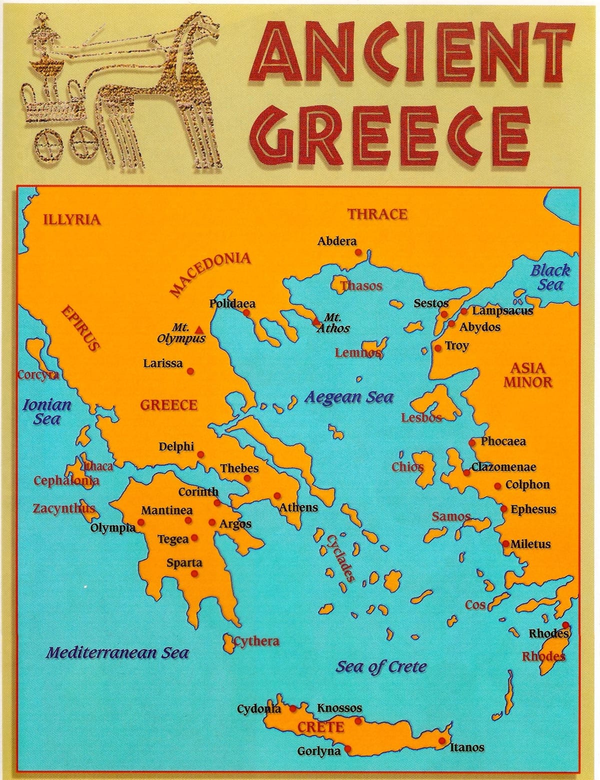 mapa de la Grecia antigua