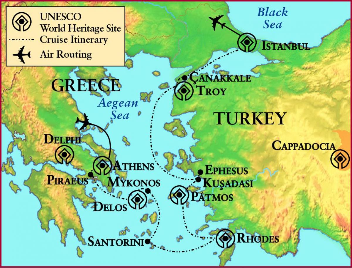 La Grecia Antigua Troya Mapa 