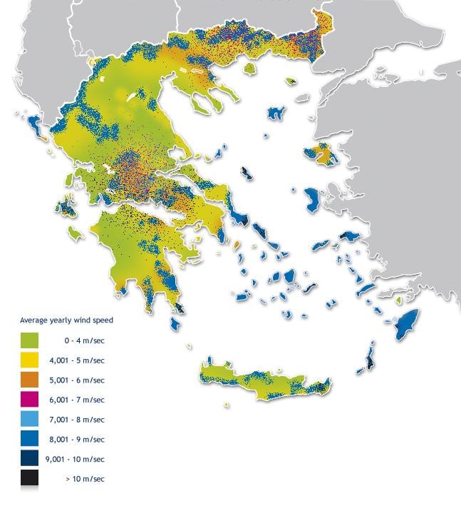 mapa de mapa de viento