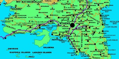 Attiki, Grecia mapa