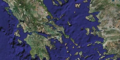 Mapa de Grecia satélite
