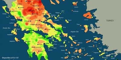 Mapa del tiempo en Grecia
