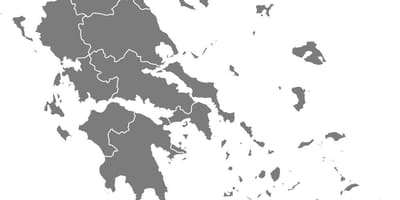 Mapa de Grecia vector