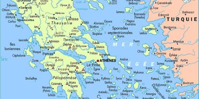 Mapa detallado de Grecia