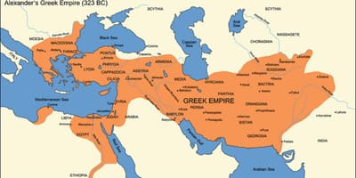 Mapa de la civilización griega