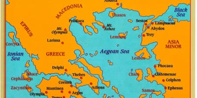 Mapa de la Grecia antigua