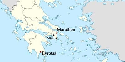 Mapa de Maratón, Grecia