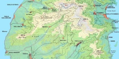Mapa De Grecia Thassos